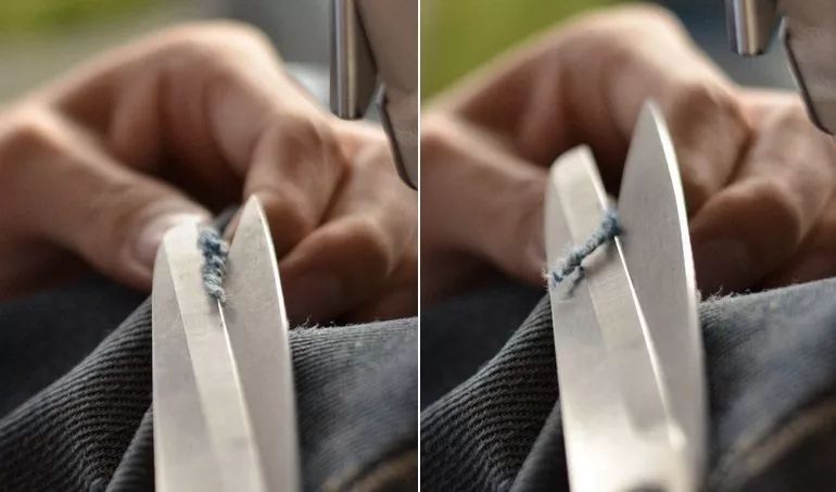 牛仔裤修补过程视频,牛仔裤破洞无痕修复贴