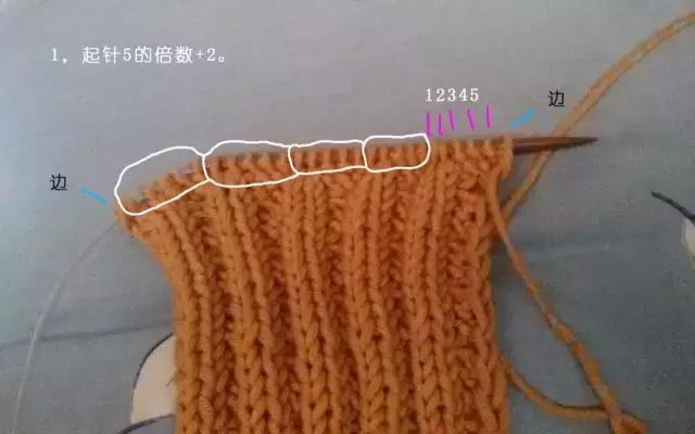 棒针编织简单的围巾新手教程,棒针围巾的编织教程最简单