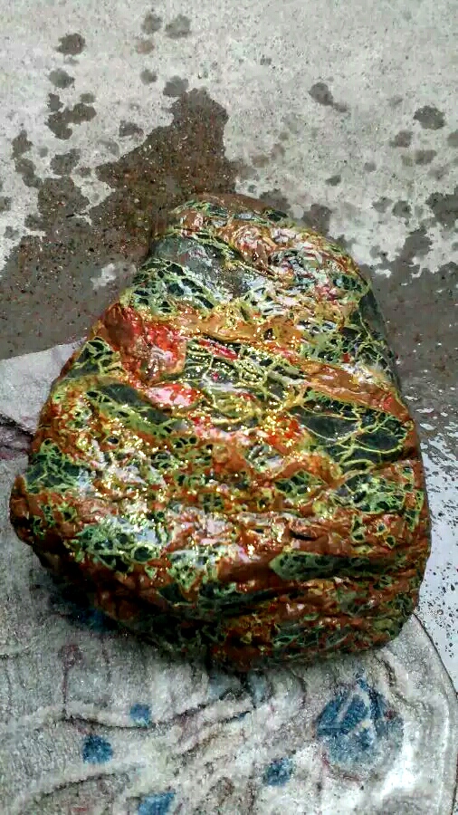 台湾七彩龙纹石,台湾特产龙纹石