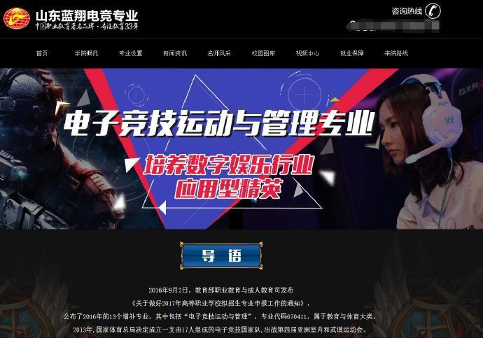 山东蓝翔电竞要不要学历,山东蓝翔开设的专业