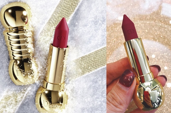 金色宝石唇膏，变成粉蜡笔了！DIOR限量圣诞彩妆系列