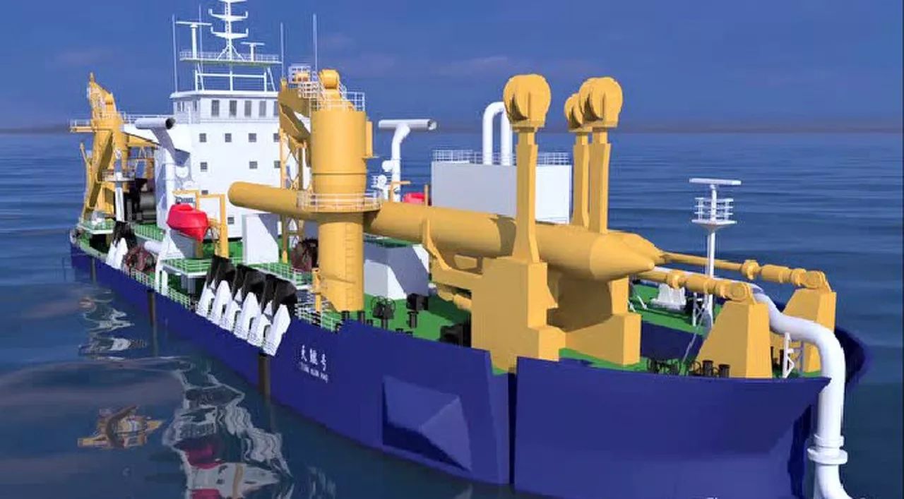 “天鲲”挖泥有多牛？削岩如泥1小时在足球场堆层楼