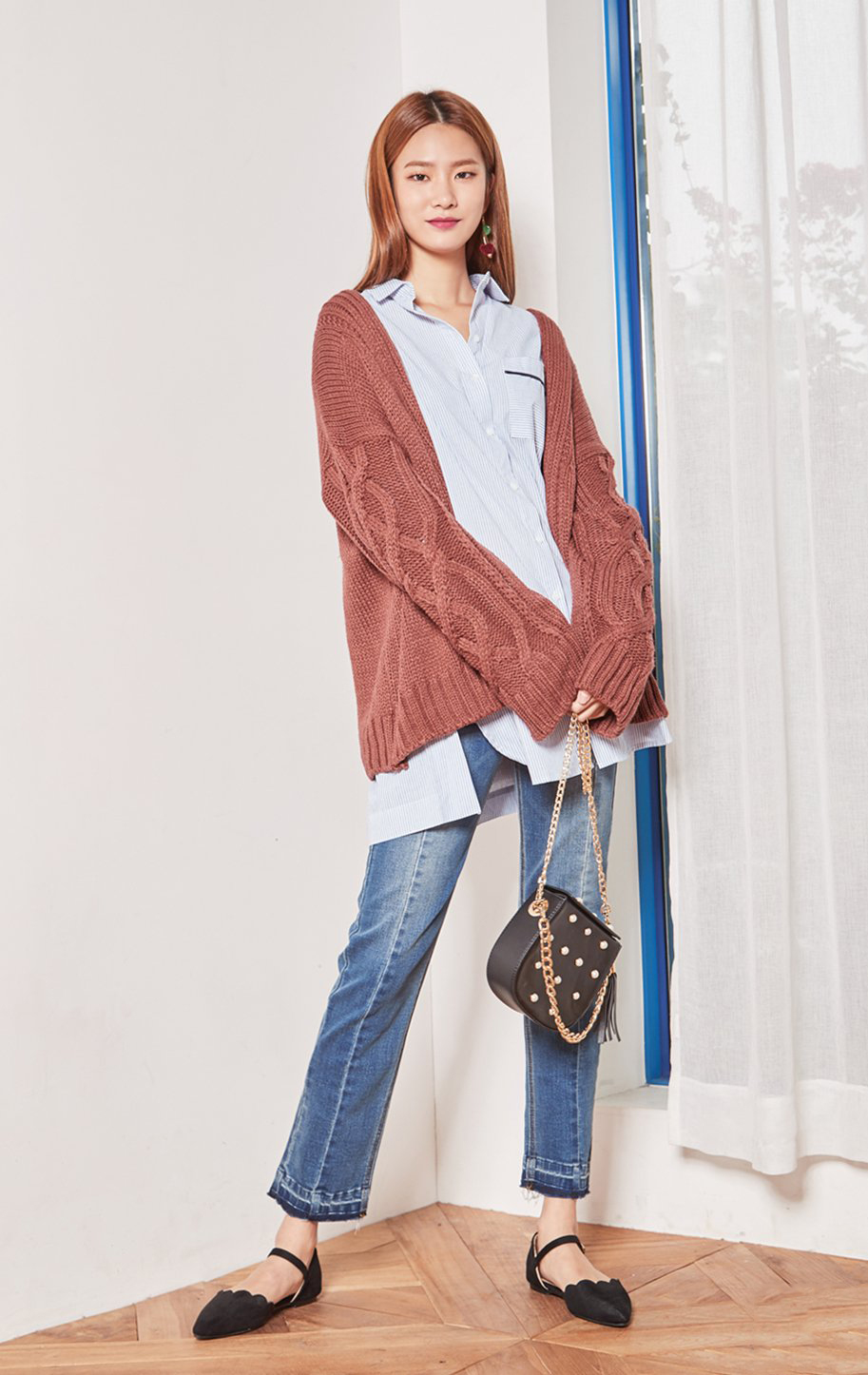 冬天穿搭女针织衫,秋冬女新款针织衫毛衣搭配