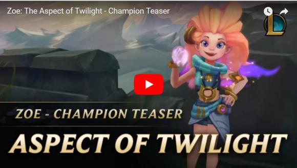 新英雄暮光星灵佐伊,新英雄佐伊视频