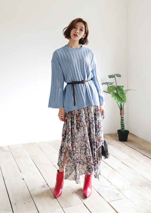 冬天穿搭女针织衫,秋冬女新款针织衫毛衣搭配