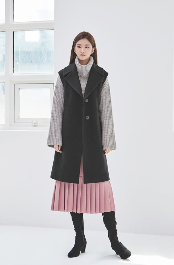毛衣和裙子怎么搭配好看?韩国chic风秋冬毛衣配裙子示范