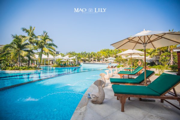 有独立泳池的度假酒店,这家酒店有12层楼