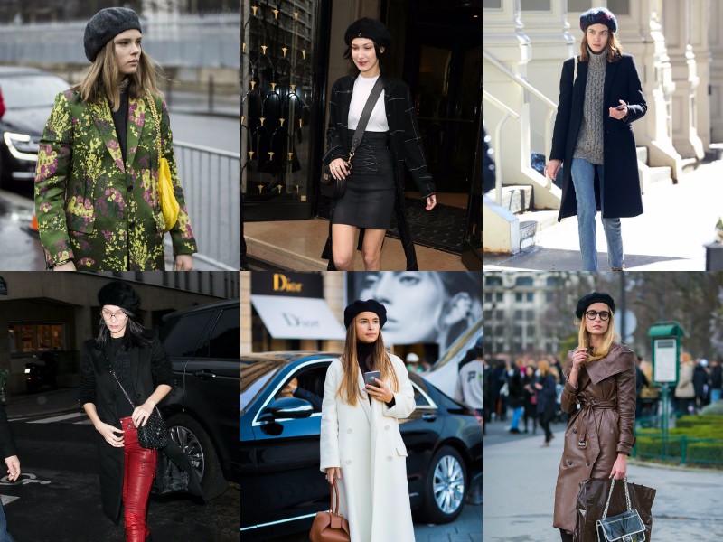 贝雷帽怎么戴好看且不容易掉,冬季贝雷帽的四种戴法