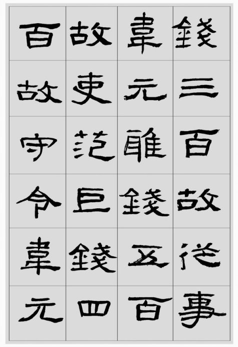 临帖方法和步骤,整理一些初学临帖作品