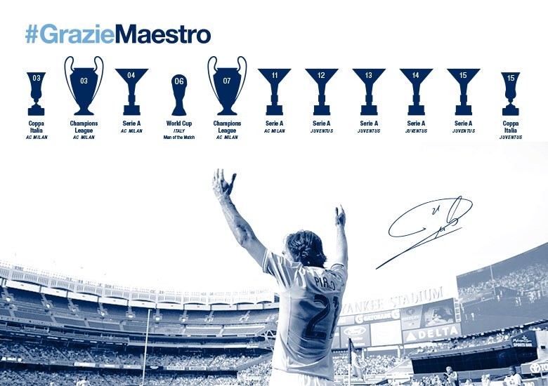 皮尔洛告别世界杯,传奇落幕罗纳尔多