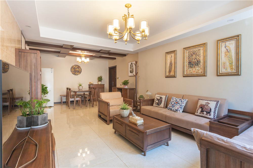 清新自然简约美式风实景,湖州华翠庭园,朋友参观后回家也想装