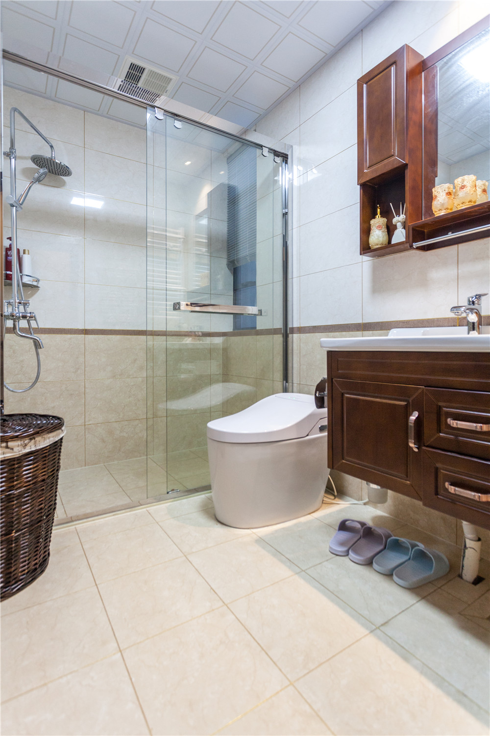 清新自然简约美式风实景,湖州华翠庭园,朋友参观后回家也想装