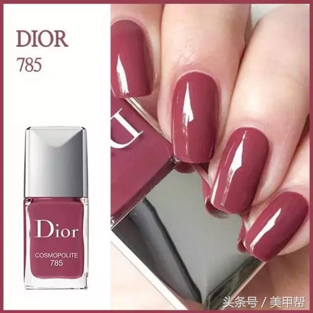 干美甲款式图片大全,蜜糖小姐美甲焦糖玫瑰色款式