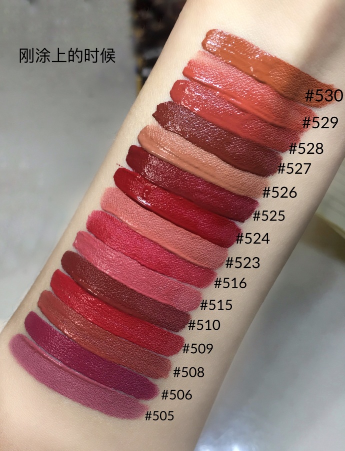 泰国唇釉全套试色,泰国平价网红唇釉