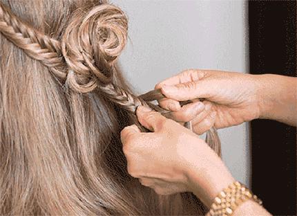 分享100款日常编发教程,1分钟搞定四款超流行的编发