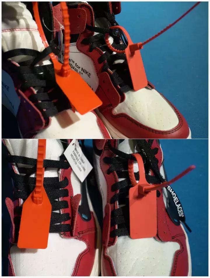 airjordan1倒钩真假,airjordan1真鞋假鞋质量对比