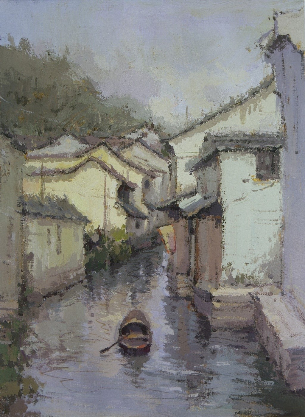 色彩风景联考高分卷,浙江联考色彩风景教程