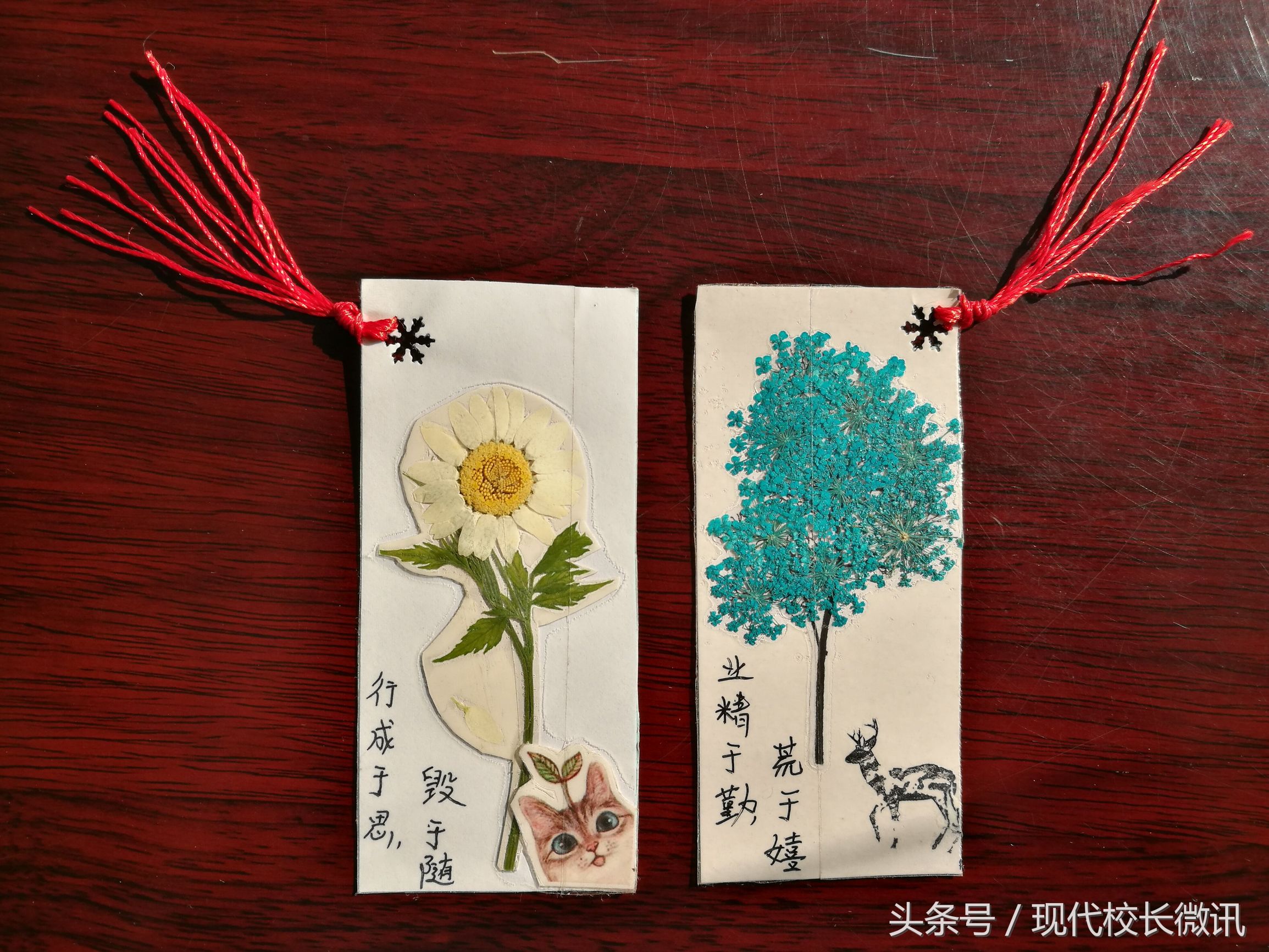 浙风十里主题书签手工制作小学,梅园书签制作小学生