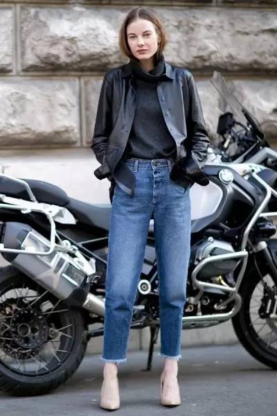 看不出腿型的牛仔裤,看起来腿不肥的牛仔裤