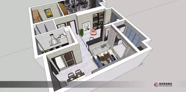 华建art上院107平米样板房,华建上院143平方装饰效果图