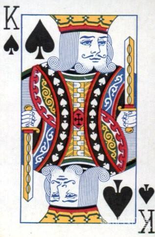 扑克牌中的黑桃k是哪位历史人物,扑克牌里黑桃k的代表人物