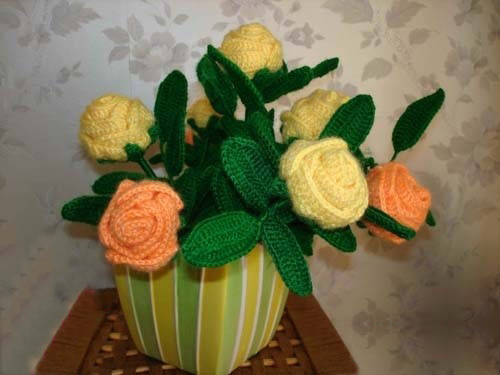 向日葵花束的钩法视频教程,玫瑰花束的折法教程