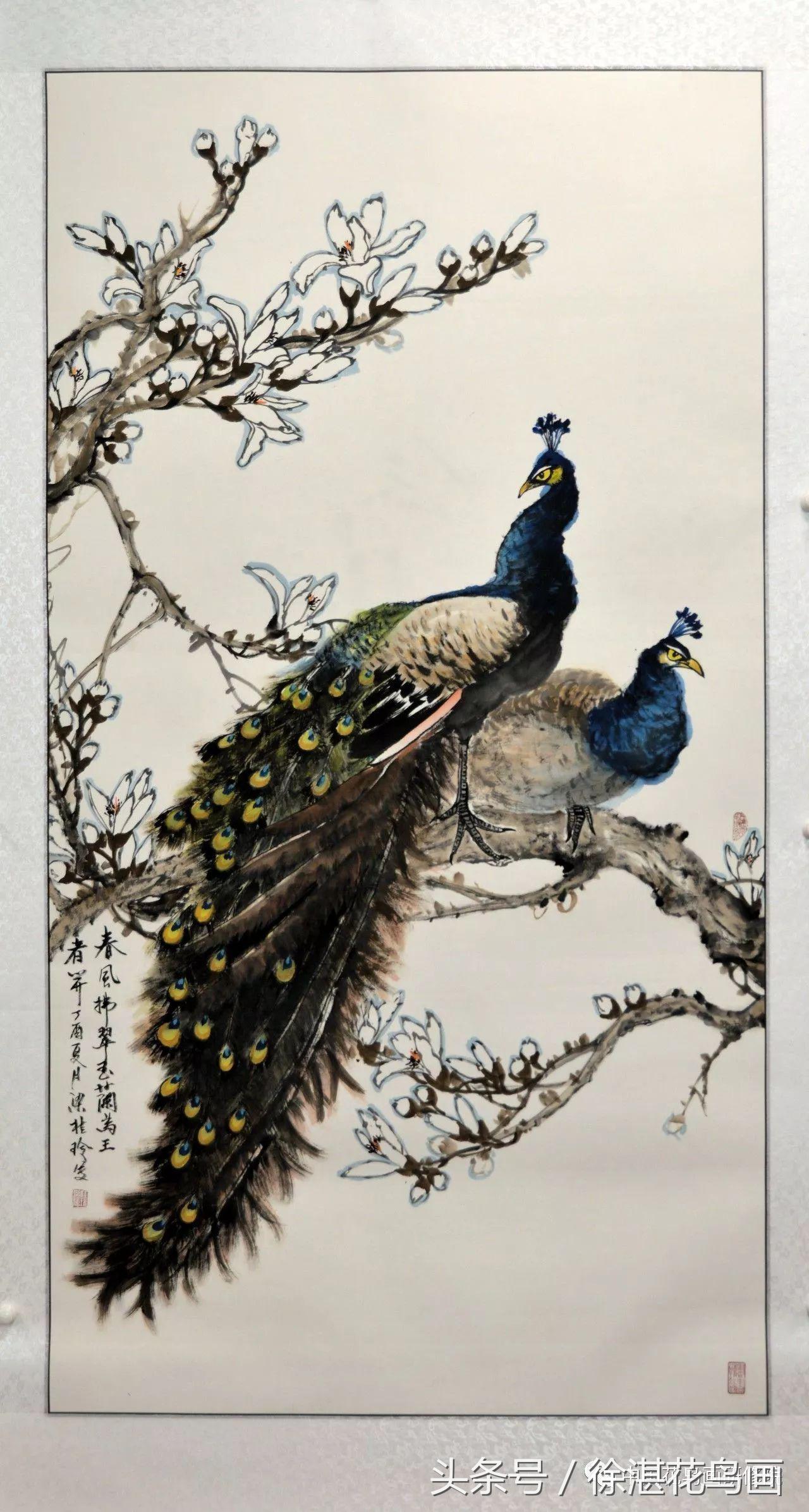 杜金辉老师教你画牡丹,梁桂玲牡丹孔雀画法