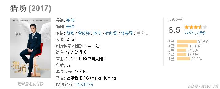 胡歌必须看的几部剧,胡歌豆瓣评分最低的6部电视剧