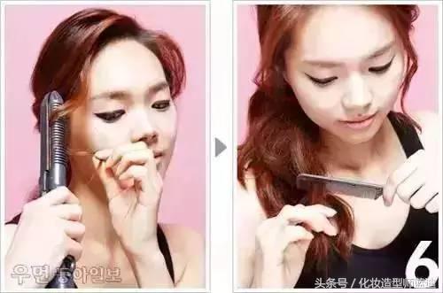 韩剧低马尾扎法,30秒扎高马尾教程