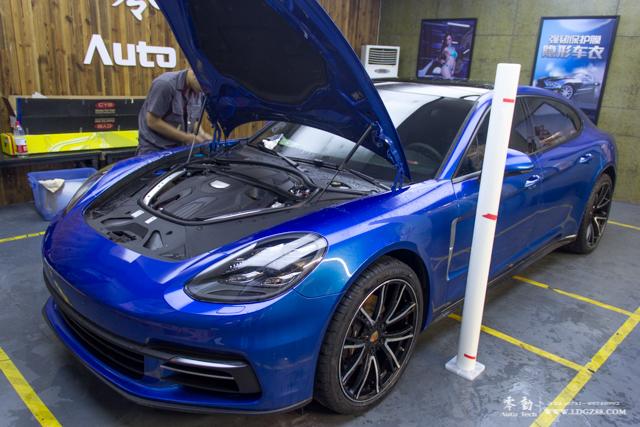 保时捷panamera车衣,保时捷panamera龙胆蓝珠光车衣