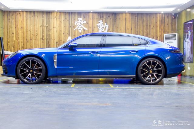 保时捷panamera车衣,保时捷panamera龙胆蓝珠光车衣