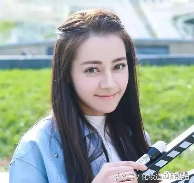 甜酷发型中长发半扎公主赵丽颖,baby赵丽颖高马尾同款发型