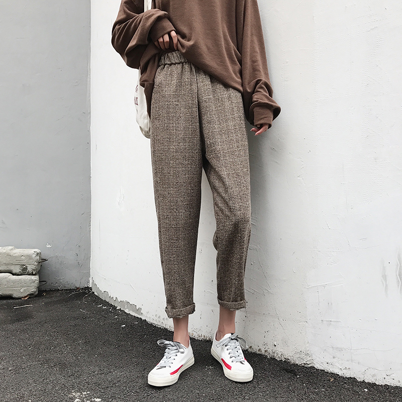 加绒牛仔裤男哈伦裤冬季加厚,加绒弹力牛仔裤小个子哈伦裤