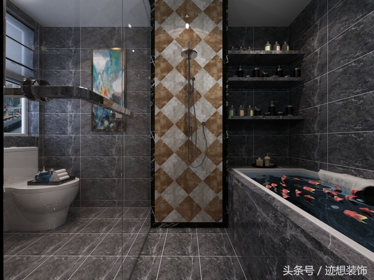 泰和地中海186大平层设计,泰和龙岸新中式装修