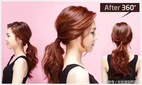 韩剧低马尾扎法,30秒扎高马尾教程