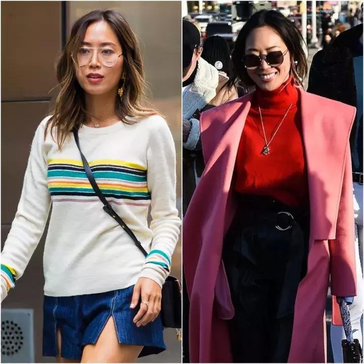 红色毛衣配什么毛衣链好看,想把毛衣穿时髦从拒绝这3款开始