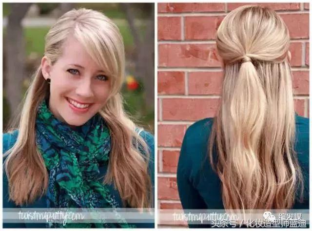 甜酷发型中长发半扎公主赵丽颖,baby赵丽颖高马尾同款发型