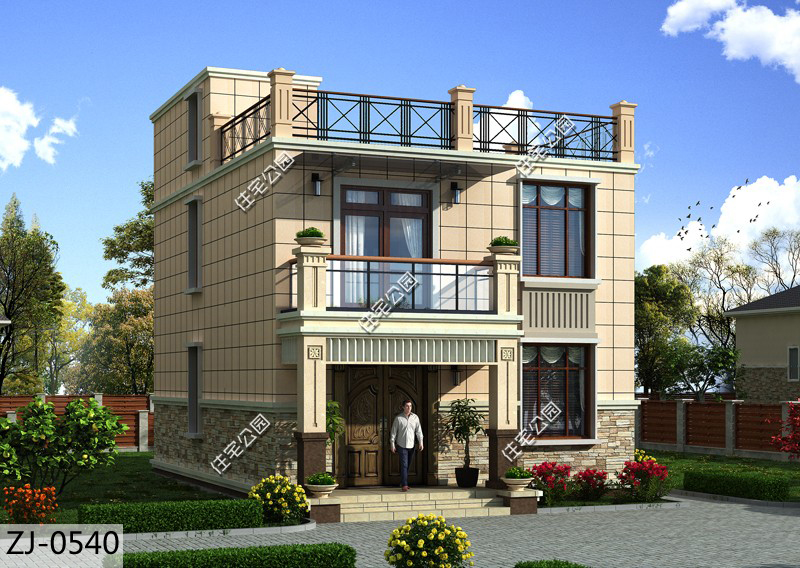 农村6层新中式别墅效果图,农村6套别墅图片大全