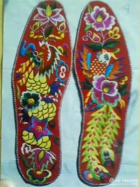 手工喜字鞋垫花样图案大全,手工鞋垫的制作教程全过程