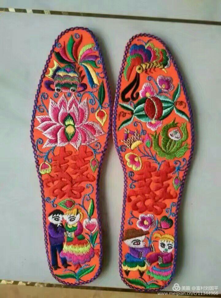 手工喜字鞋垫花样图案大全,手工鞋垫的制作教程全过程