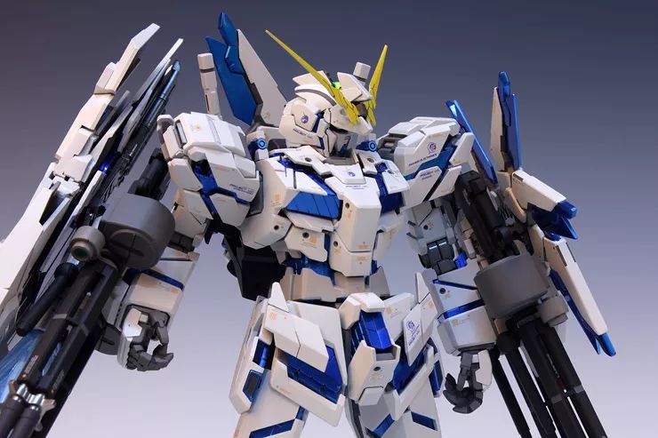 沉浸式拼装完美蓝色独角兽高达,独角兽高达拼装模型推荐学生党