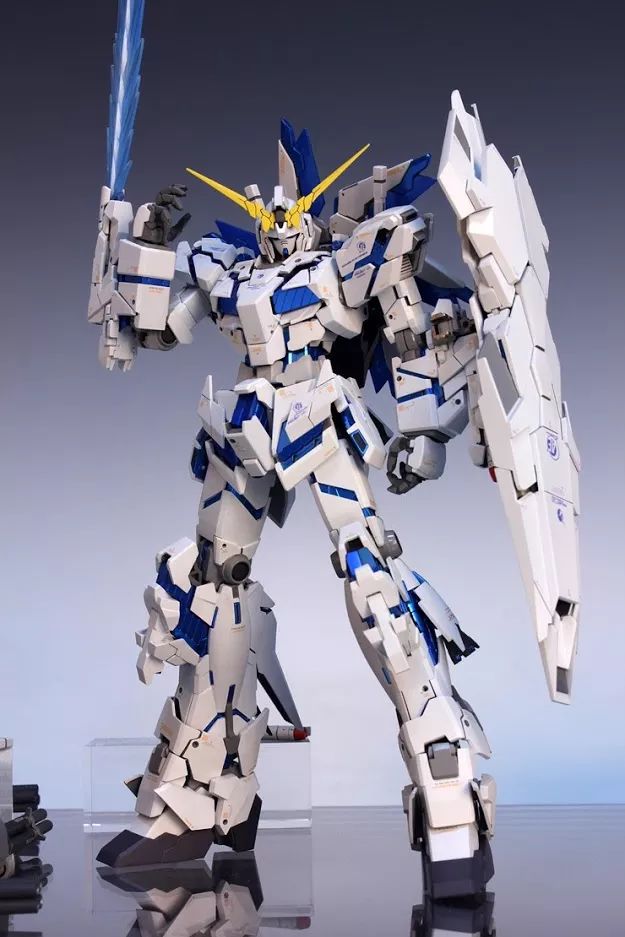 沉浸式拼装完美蓝色独角兽高达,独角兽高达拼装模型推荐学生党