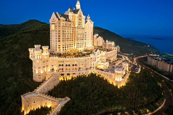 大连一方城堡豪华精选酒店,大连一方城堡酒店豪华海景大床房