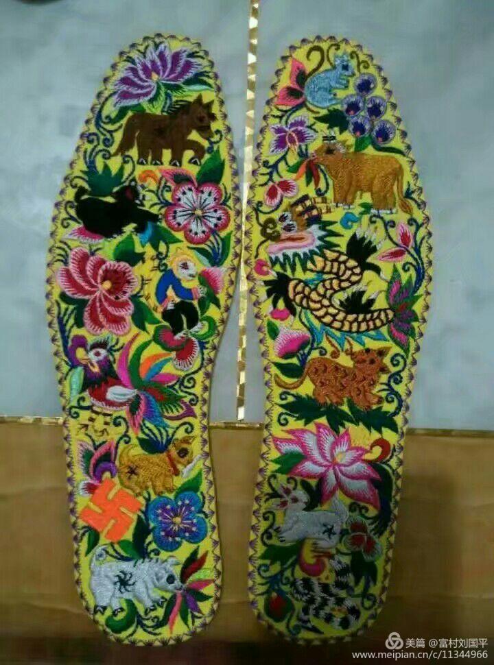 手工喜字鞋垫花样图案大全,手工鞋垫的制作教程全过程