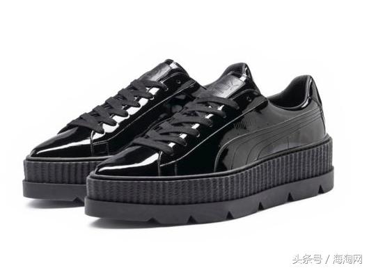 彪马puma蕾哈娜厚底松糕二代,彪马翻毛皮阿甘鞋