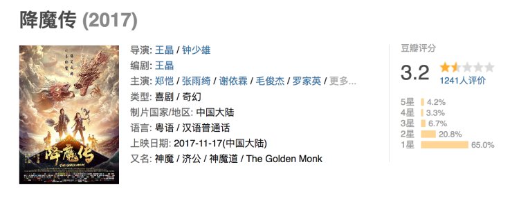 都忙着骂《正义联盟》,你们看见王晶《降魔传》有多烂了吗?