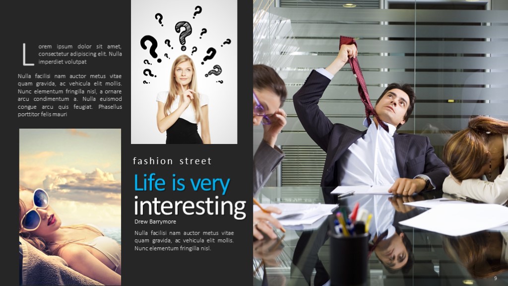 高端大气蓝色商务ppt模板,免费简约风产品介绍ppt模板