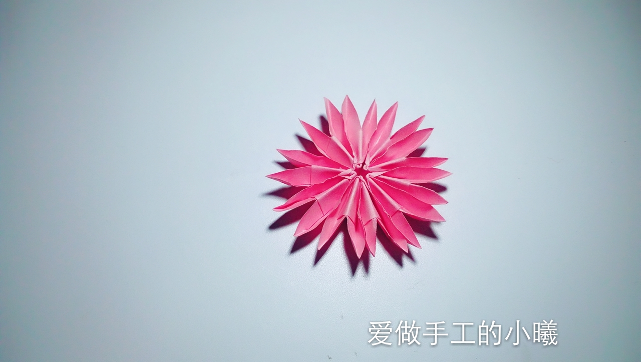 立体花朵折纸教程康乃馨,花朵折纸教程