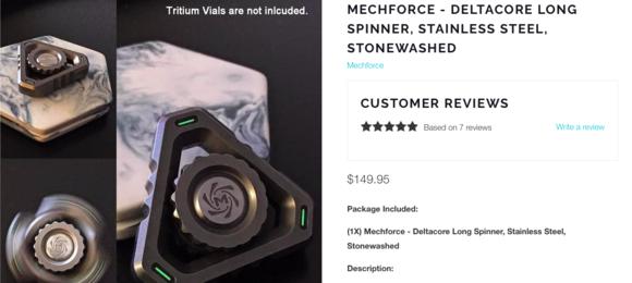 国外枪支配件企业不务正业,用枪支钢材做了一款指尖陀螺