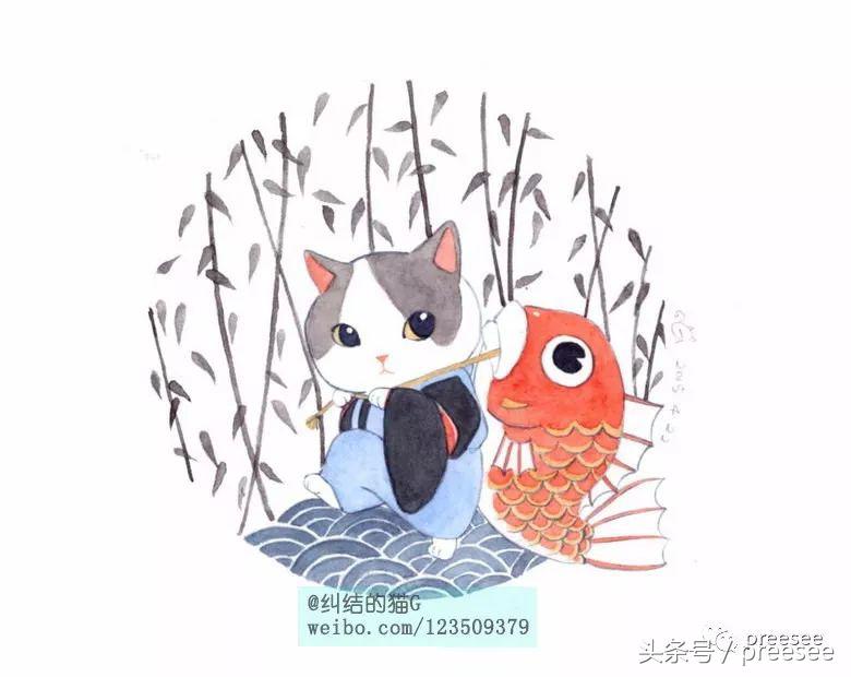 北京｜爱猫却不能亲近，于是她画出了一群萌猫